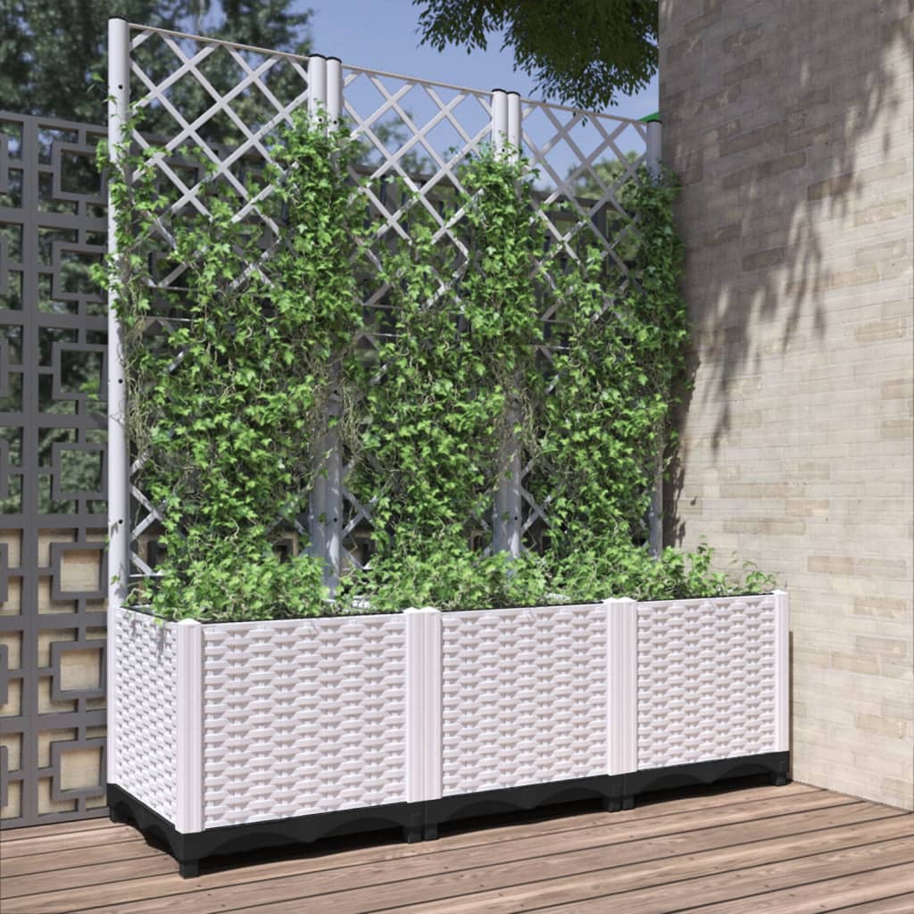 Jardinieră De Grădină Cu Spalier, , , Pp