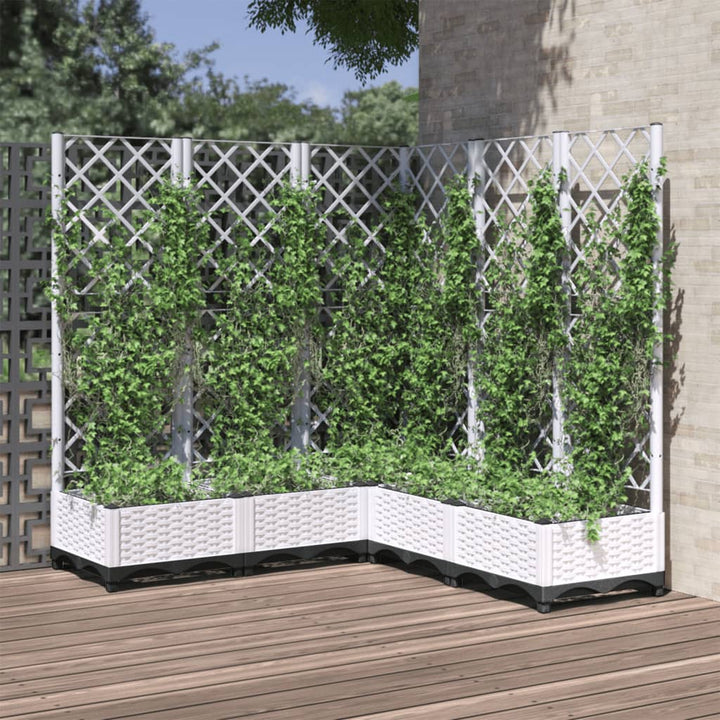 Jardinieră De Grădină Cu Spalier, , , Pp