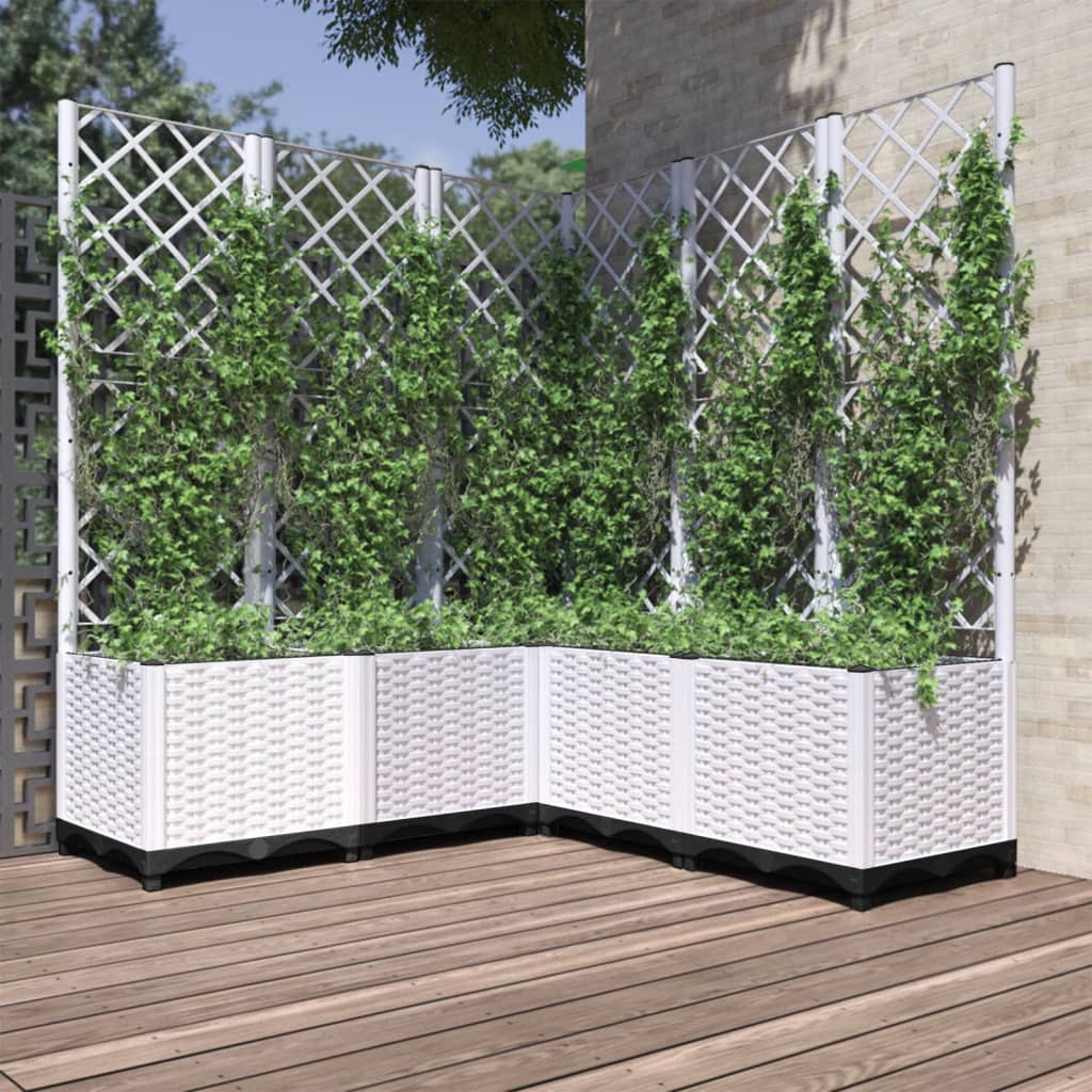 Jardinieră De Grădină Cu Spalier, , , Pp