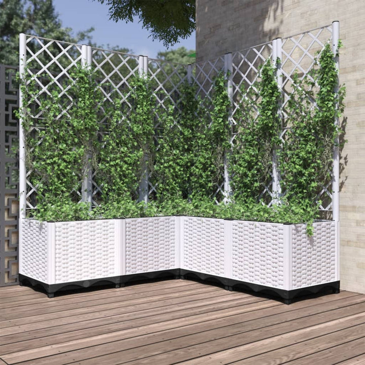 Jardinieră De Grădină Cu Spalier, , , Pp