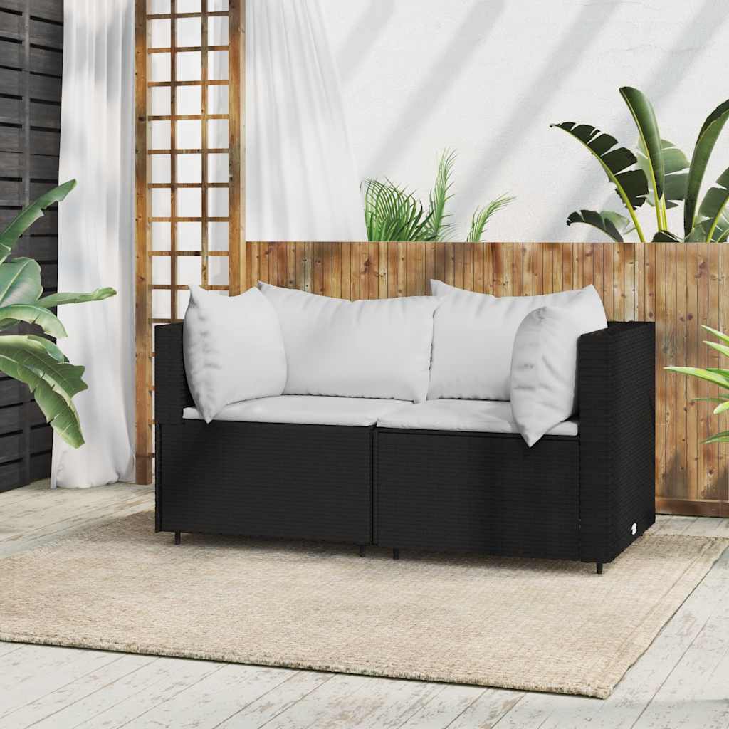 Set Mobilier De Grădină Cu Perne, 4 Piese, , Poliratan