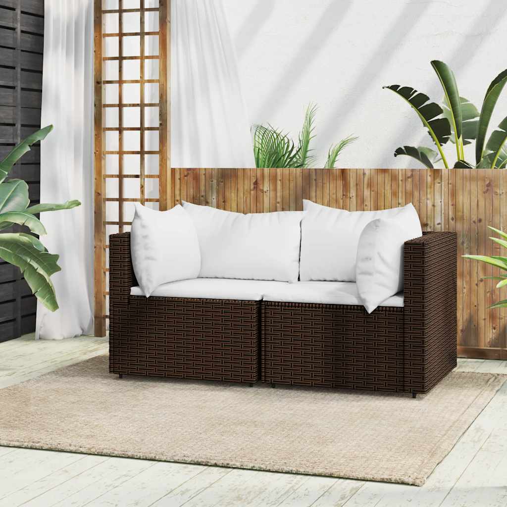 Set Mobilier De Grădină Cu Perne, 4 Piese, , Poliratan