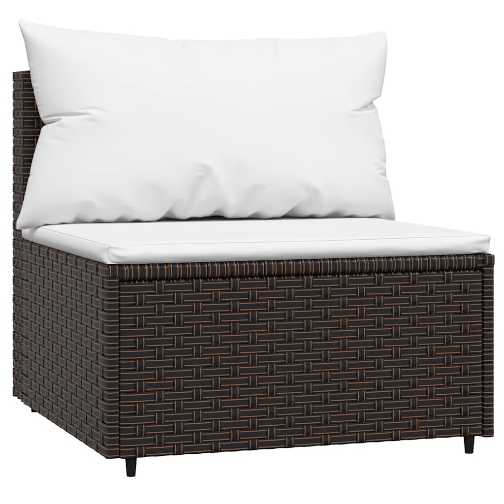 Set Mobilier De Grădină Cu Perne, 4 Piese, , Poliratan