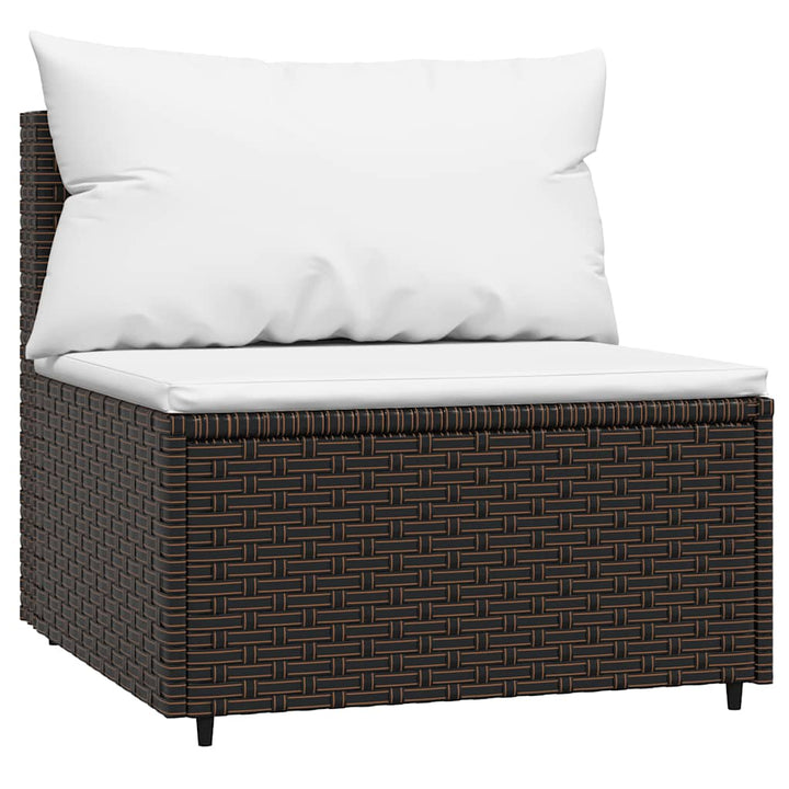 Set Mobilier De Grădină Cu Perne, 4 Piese, , Poliratan