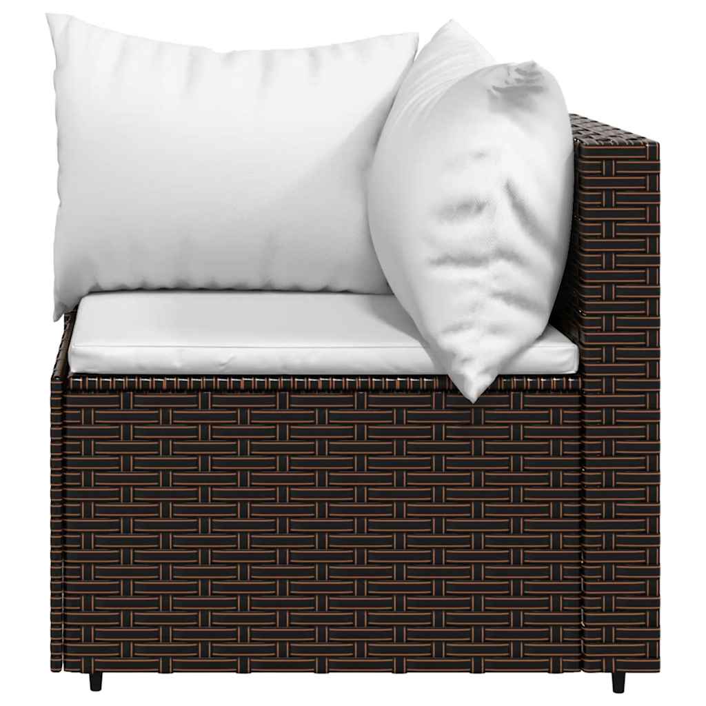 Set Mobilier De Grădină Cu Perne, 4 Piese, , Poliratan