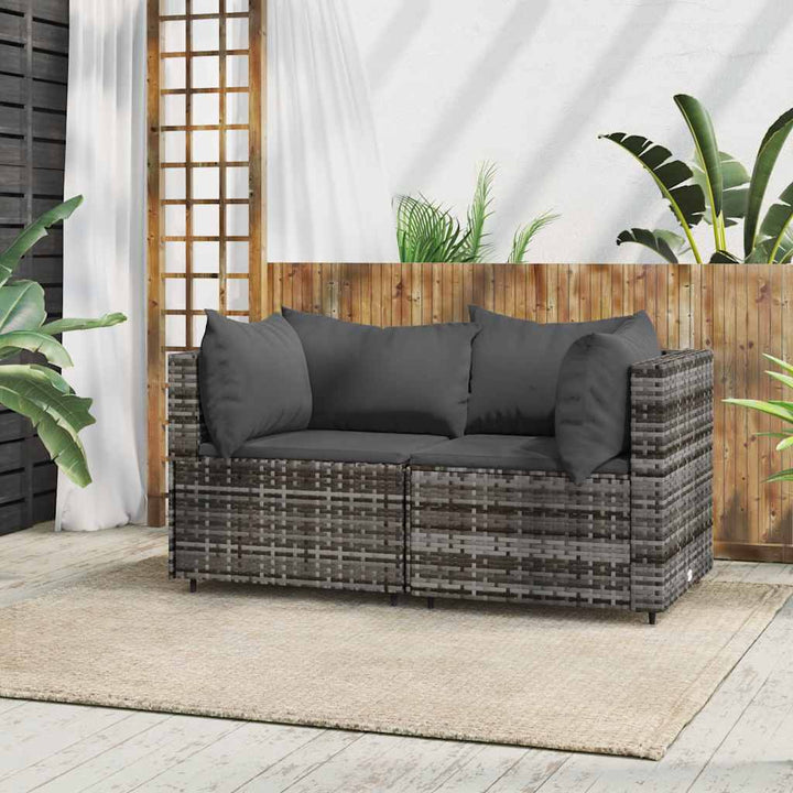 Set Mobilier De Grădină Cu Perne, 4 Piese, , Poliratan