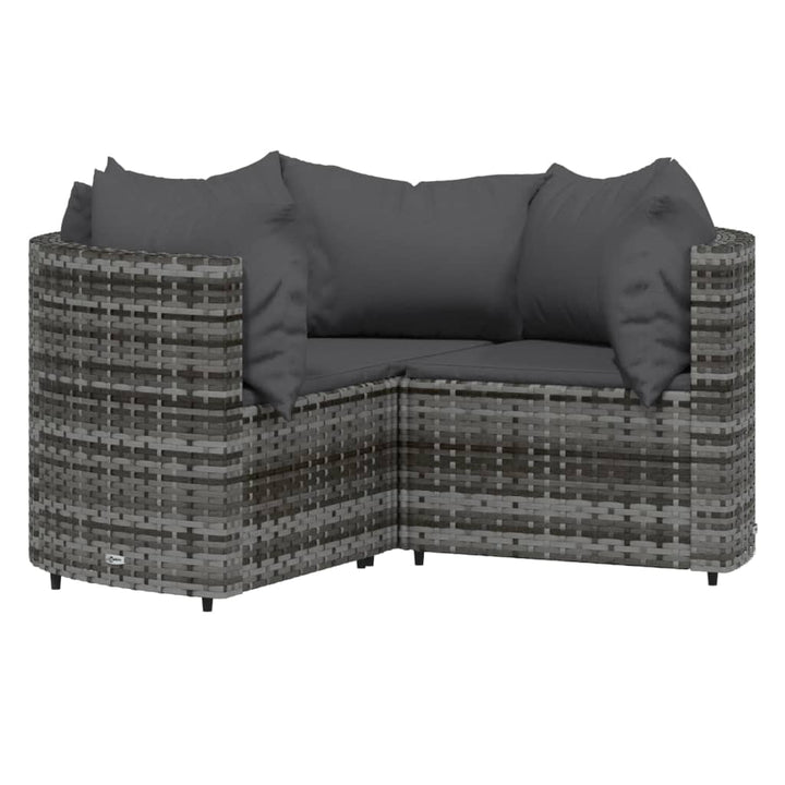 Set Mobilier De Grădină Cu Perne, 4 Piese, , Poliratan