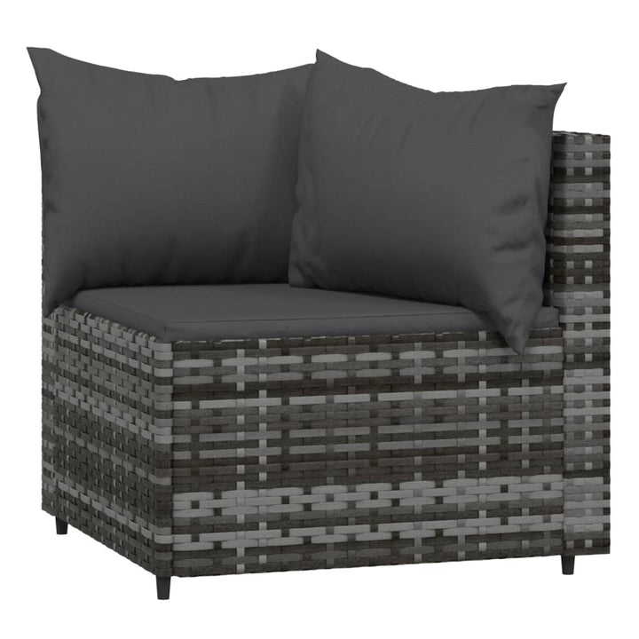 Set Mobilier De Grădină Cu Perne, 4 Piese, , Poliratan