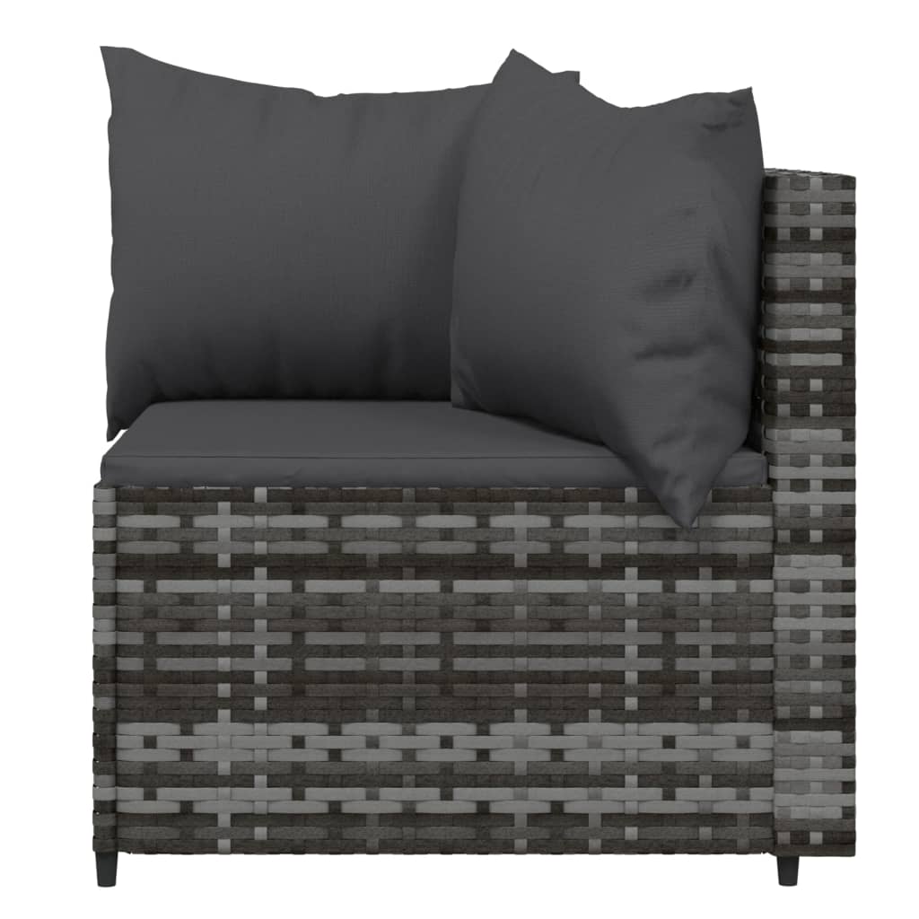 Set Mobilier De Grădină Cu Perne, 4 Piese, , Poliratan
