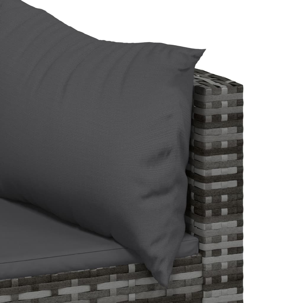 Set Mobilier De Grădină Cu Perne, 4 Piese, , Poliratan