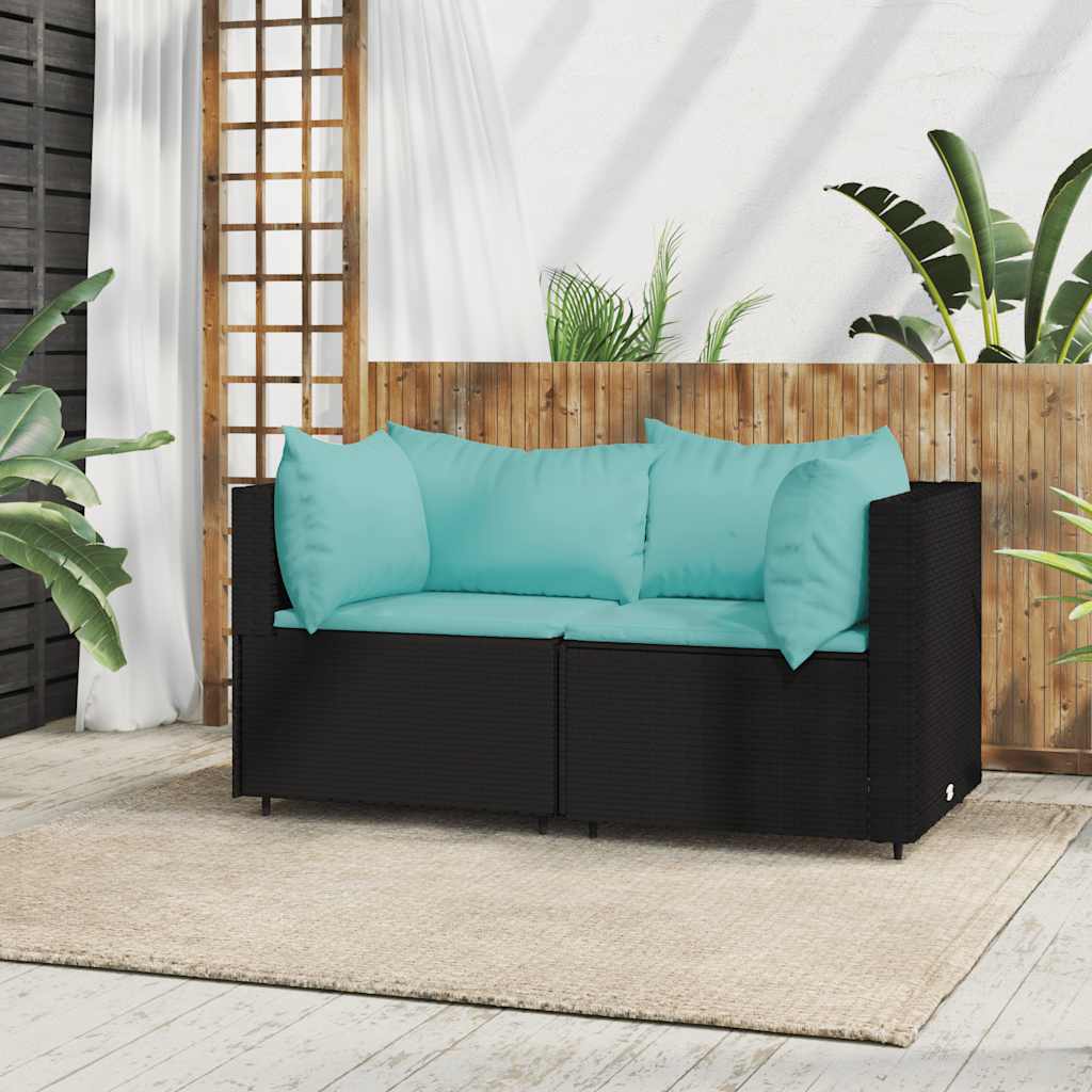 Set Mobilier De Grădină Cu Perne, 4 Piese, , Poliratan