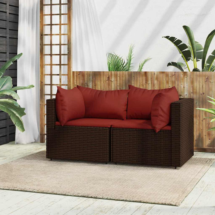 Set Mobilier De Grădină Cu Perne, 4 Piese, , Poliratan