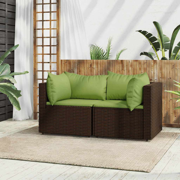 Set Mobilier De Grădină Cu Perne, 4 Piese, , Poliratan