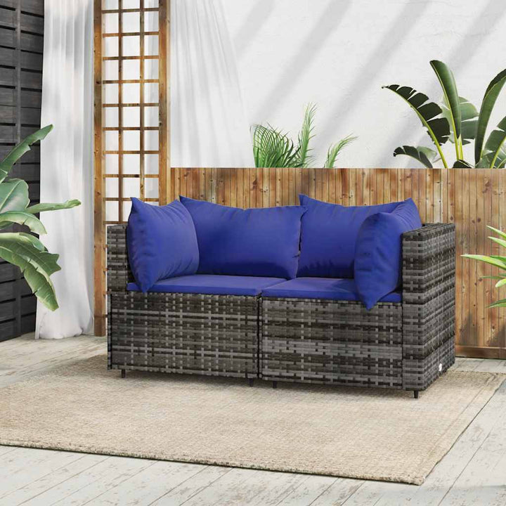 Set Mobilier De Grădină Cu Perne, 4 Piese, , Poliratan