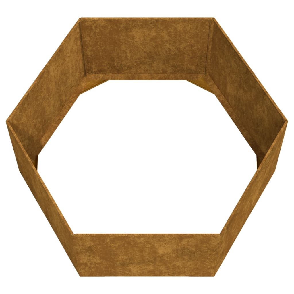 Jardinieră, Ruginiu, , Oțel Corten