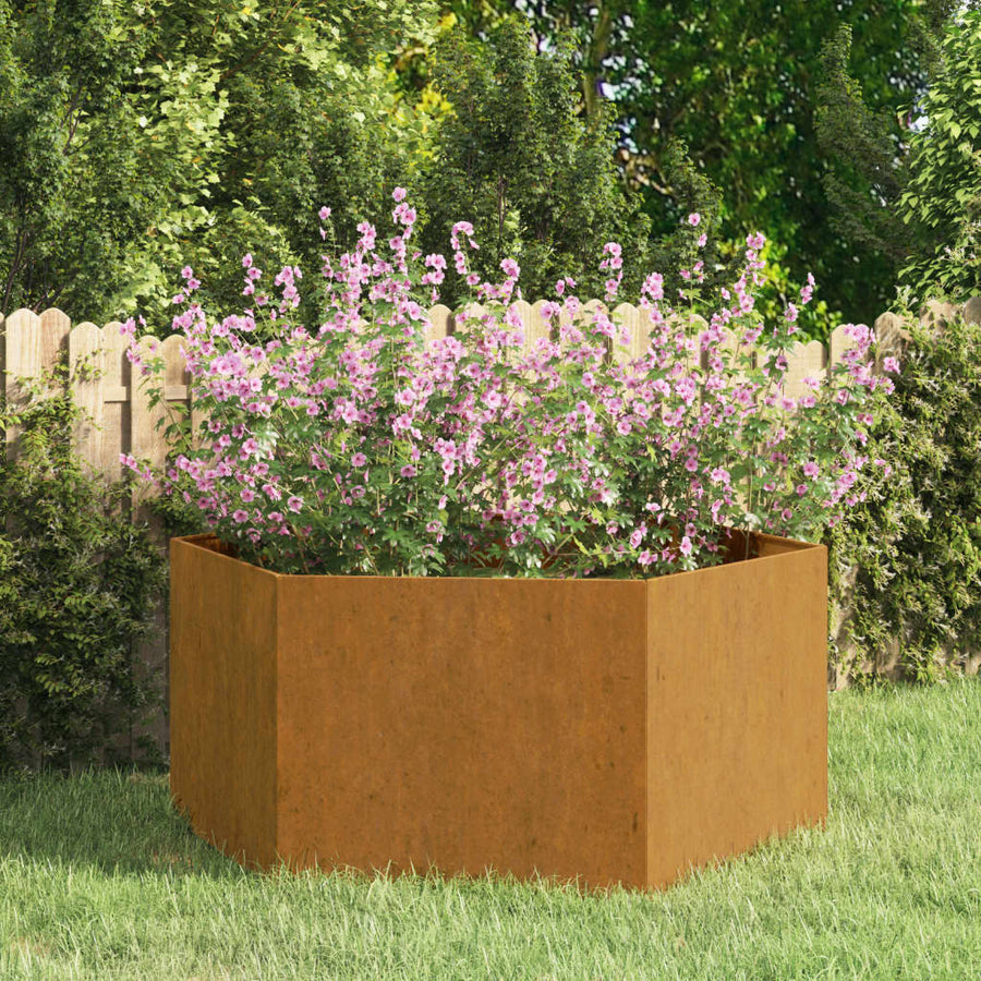 Jardinieră, Ruginiu, , Oțel Corten