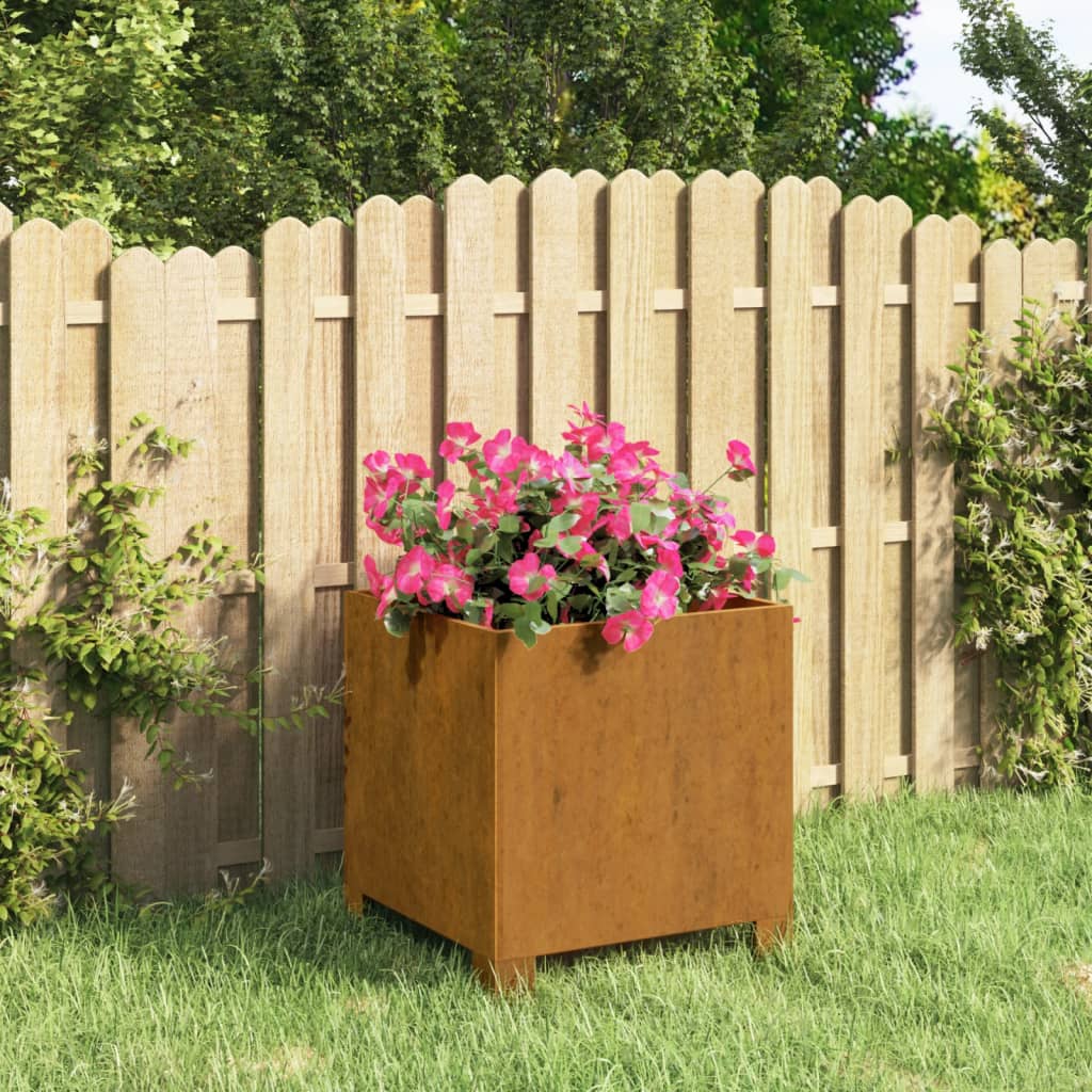 Jardinieră Cu Picioare, Ruginiu, , Oțel Corten