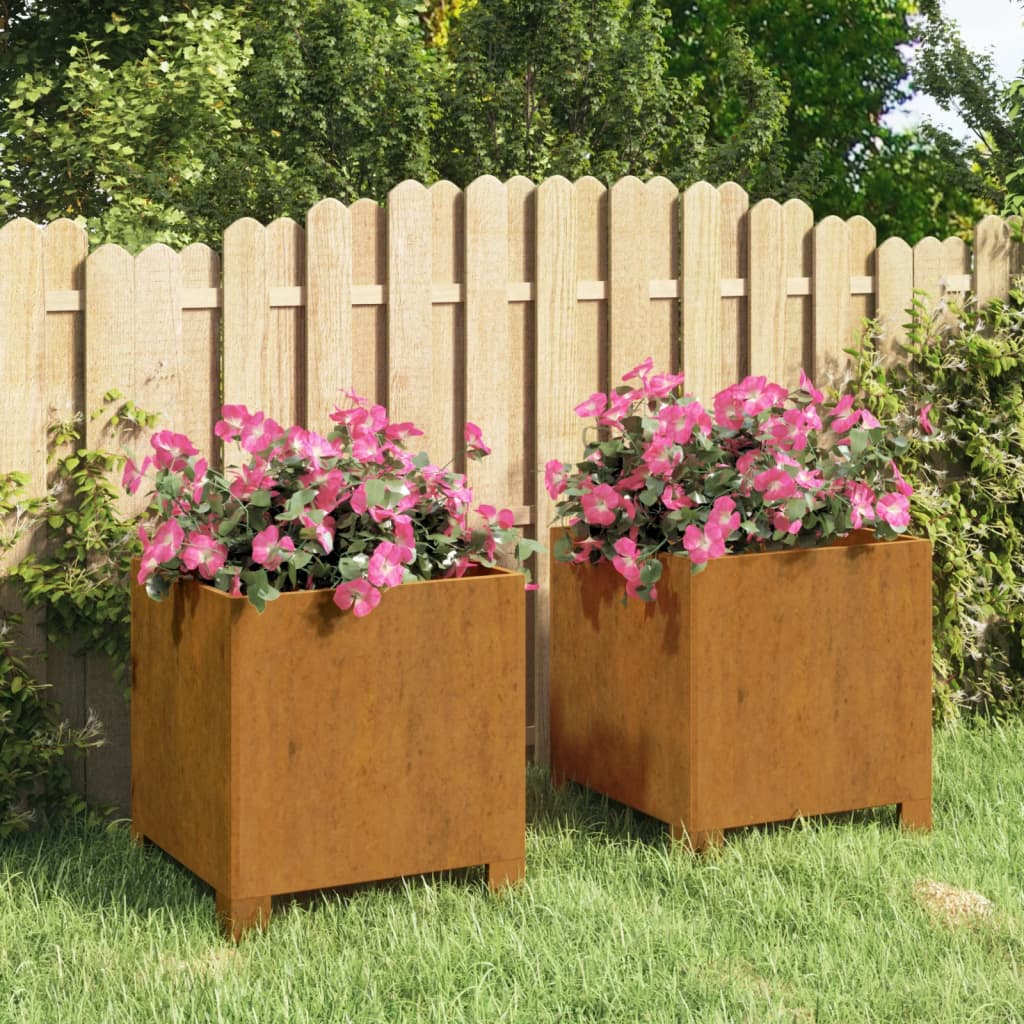 Jardinieră Cu Picioare, Ruginiu, , Oțel Corten