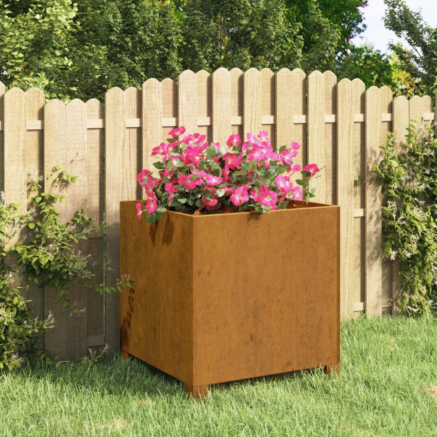Jardinieră Cu Picioare, Ruginiu, , Oțel Corten