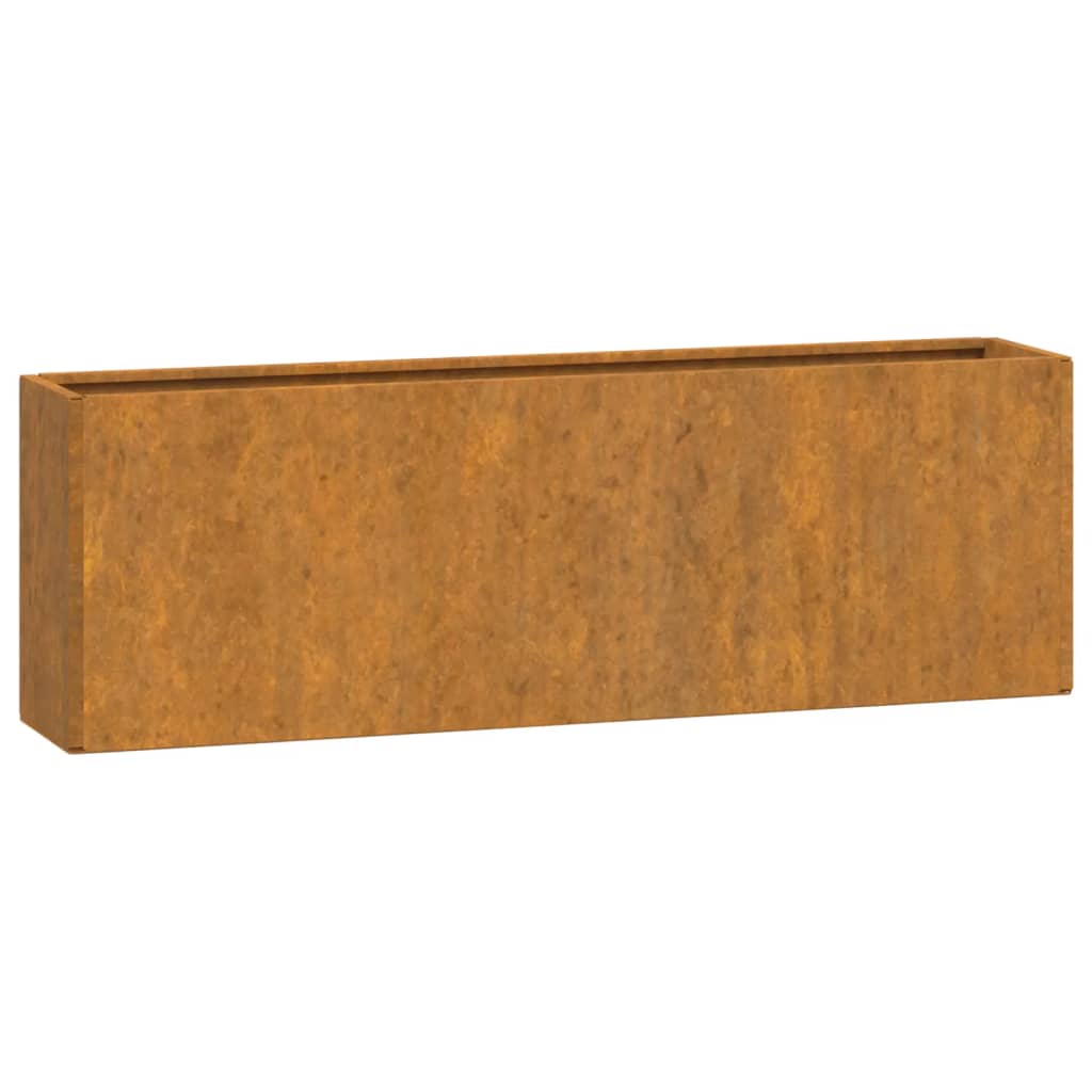 Jardiniere De Perete, 2 Buc., Ruginiu, 53X10X17 Cm, Oțel Corten