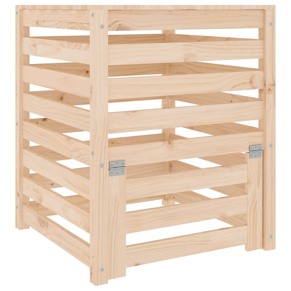 Compostor, 63,5X63,5X77,5 Cm, Lemn Masiv De Pin