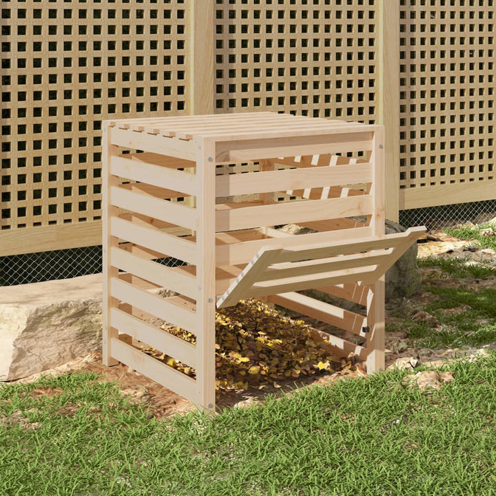 Compostor, 63,5X63,5X77,5 Cm, Lemn Masiv De Pin