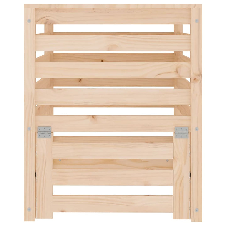 Compostor, 63,5X63,5X77,5 Cm, Lemn Masiv De Pin