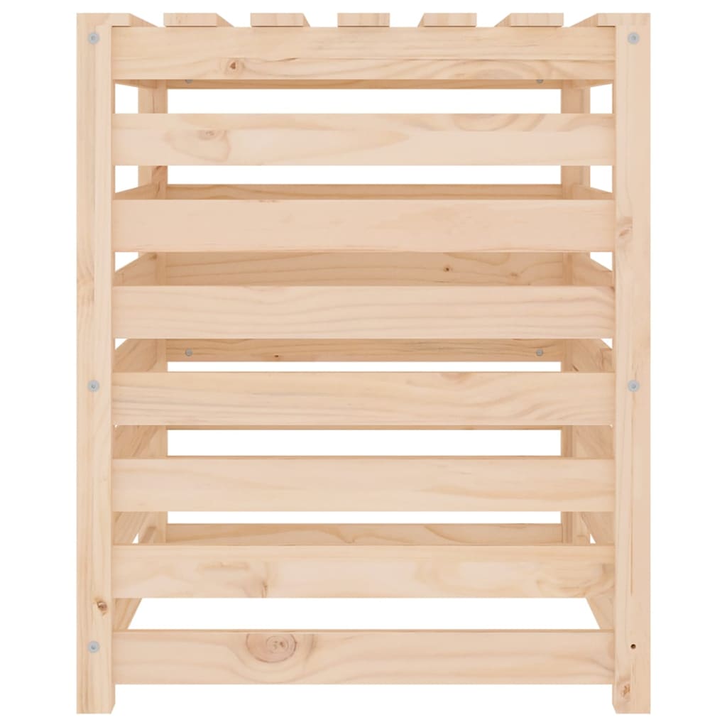Compostor, 63,5X63,5X77,5 Cm, Lemn Masiv De Pin