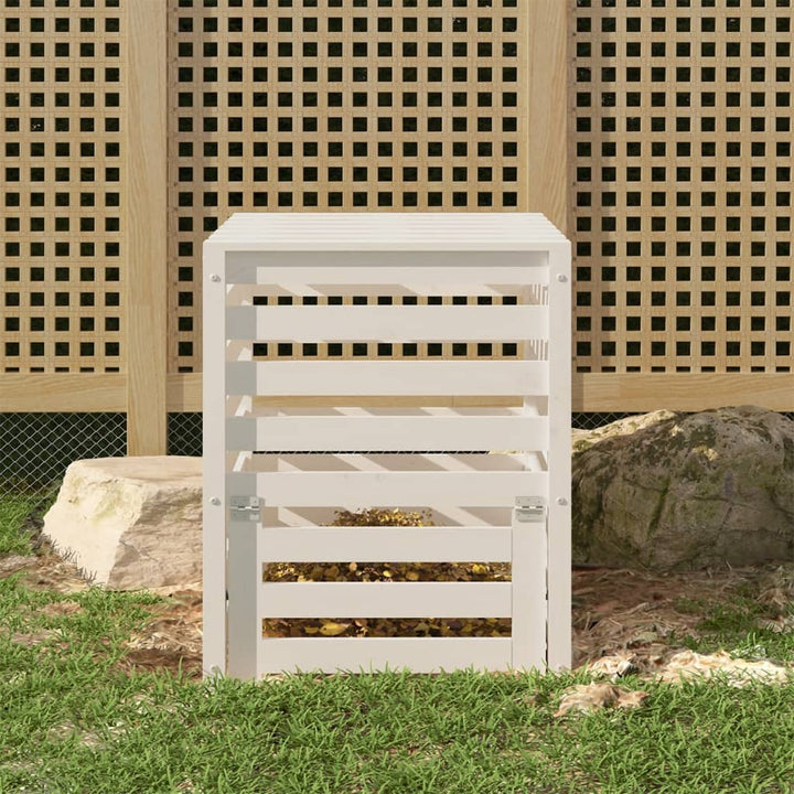 Compostor, 63,5X63,5X77,5 Cm, Lemn Masiv De Pin