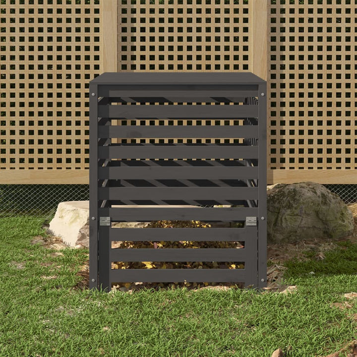 Compostor, 63,5X63,5X77,5 Cm, Lemn Masiv De Pin