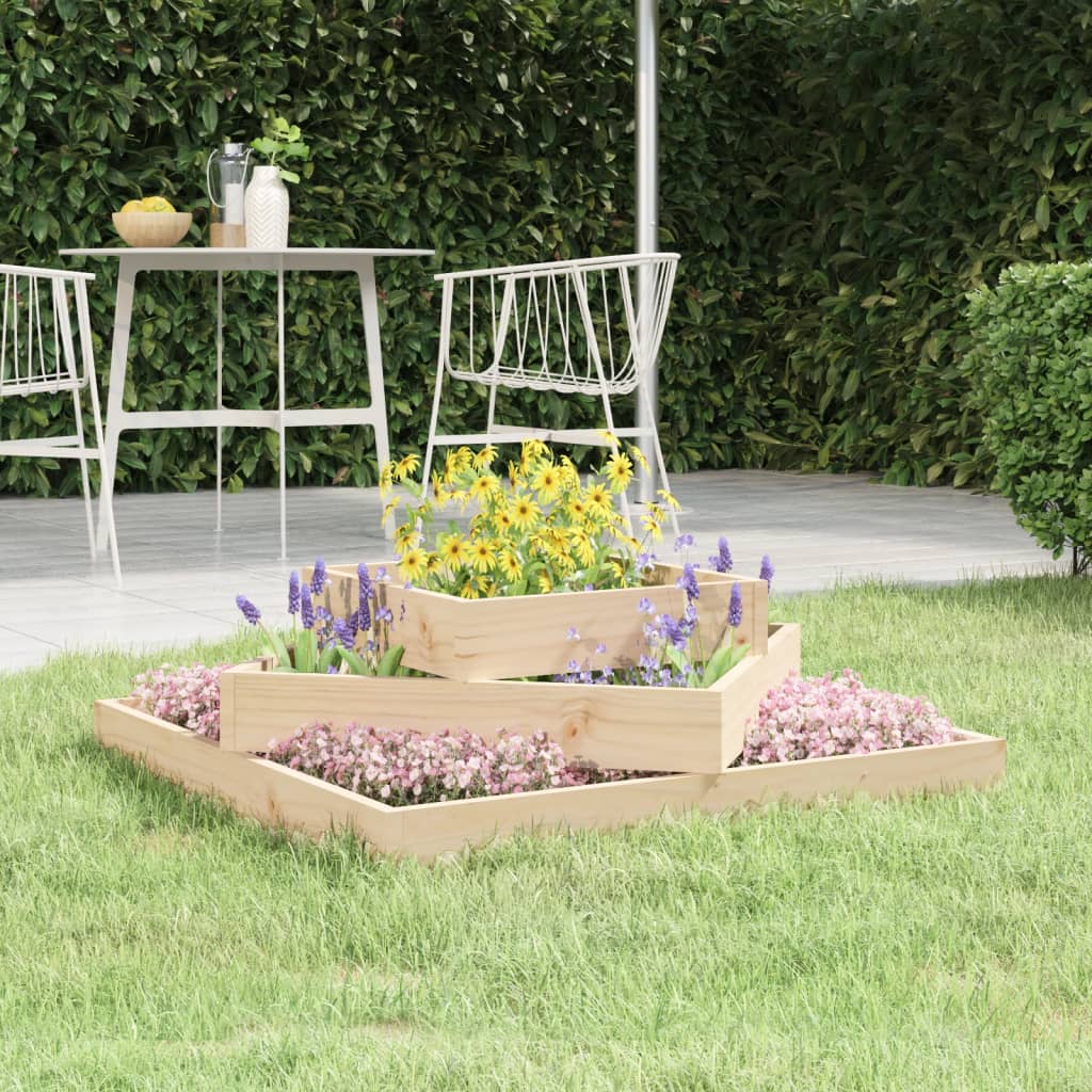Jardinieră, Gri, , Lemn Masiv De Pin