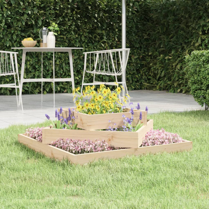 Jardinieră, Gri, , Lemn Masiv De Pin