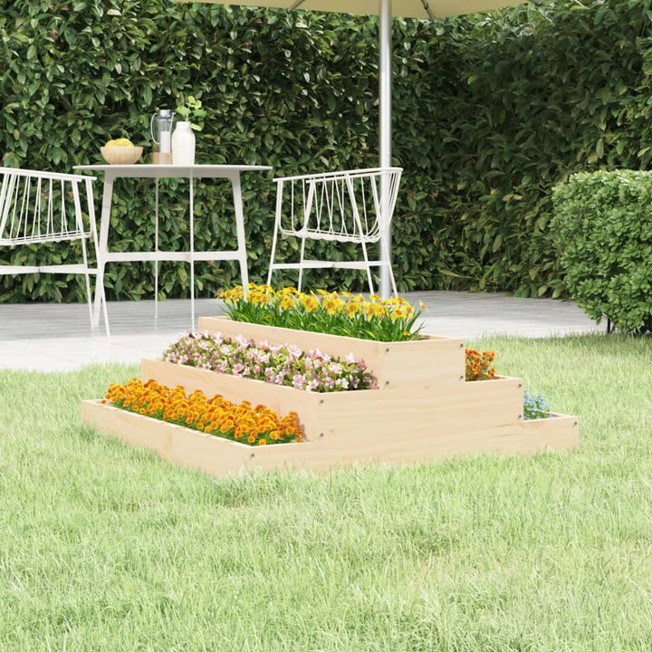 Jardinieră, Gri, , Lemn Masiv De Pin