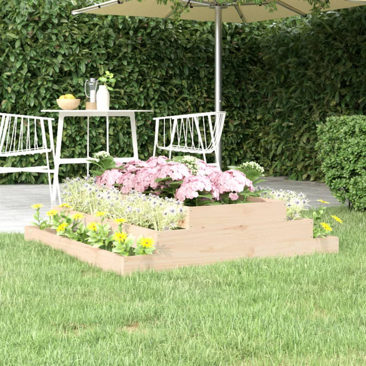 Jardinieră, Gri, , Lemn Masiv De Pin