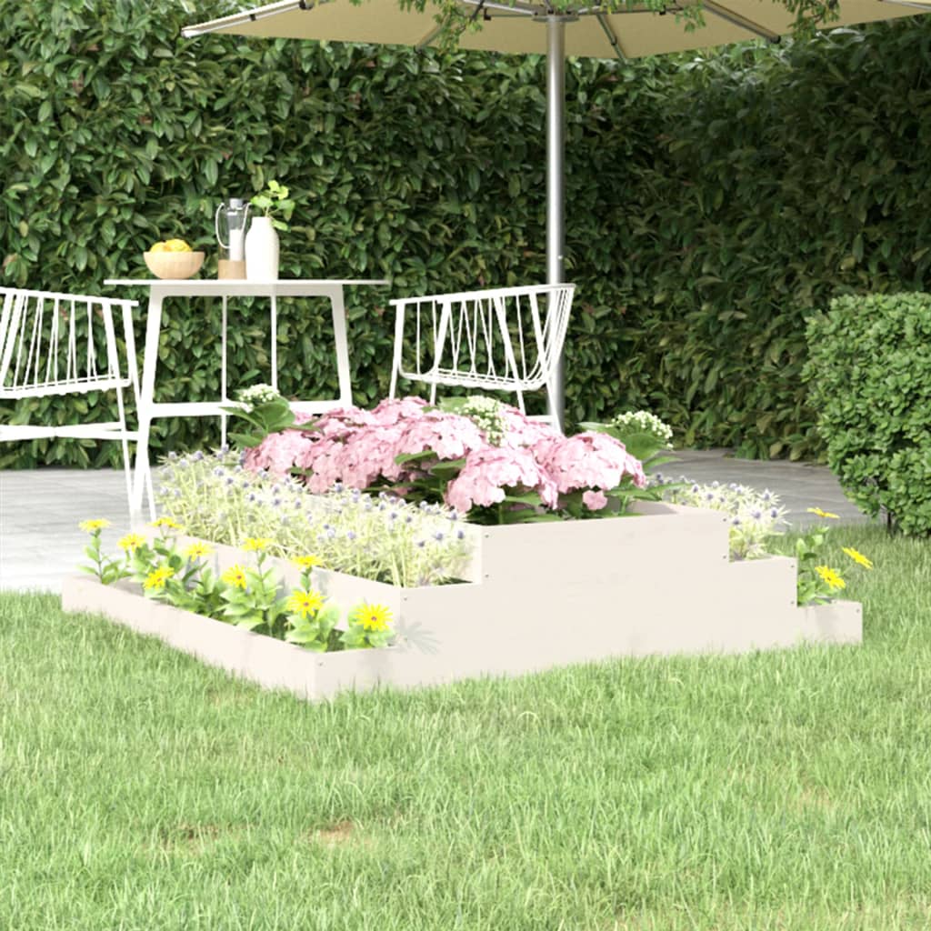 Jardinieră, Gri, , Lemn Masiv De Pin