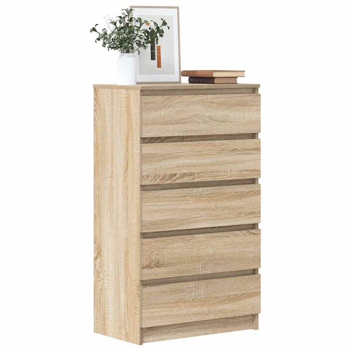 Dulap Cu Sertar, Stejar Fumuriu, 60X36X103 Cm, Lemn Prelucrat