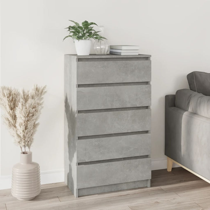 Dulap Cu Sertar, Stejar Fumuriu, 60X36X103 Cm, Lemn Prelucrat