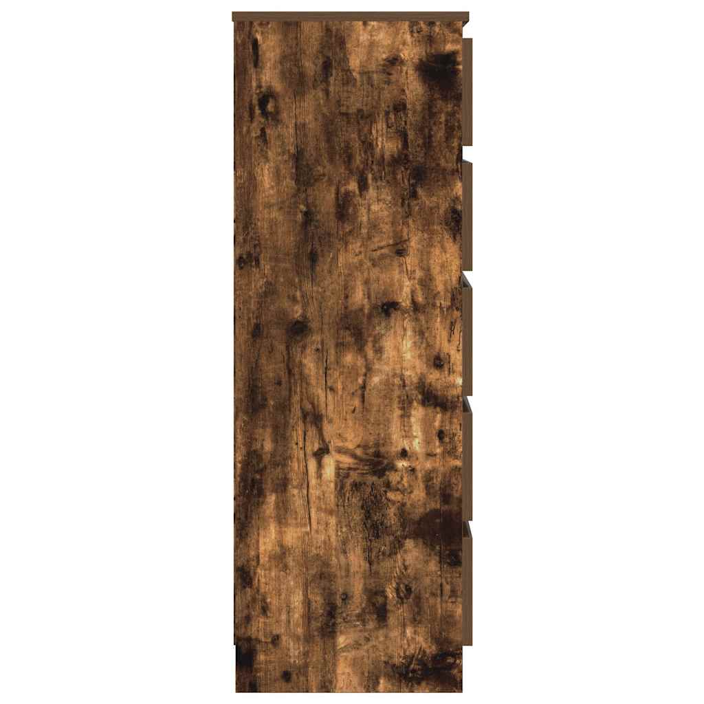 Dulap Cu Sertar, Stejar Fumuriu, 60X36X103 Cm, Lemn Prelucrat