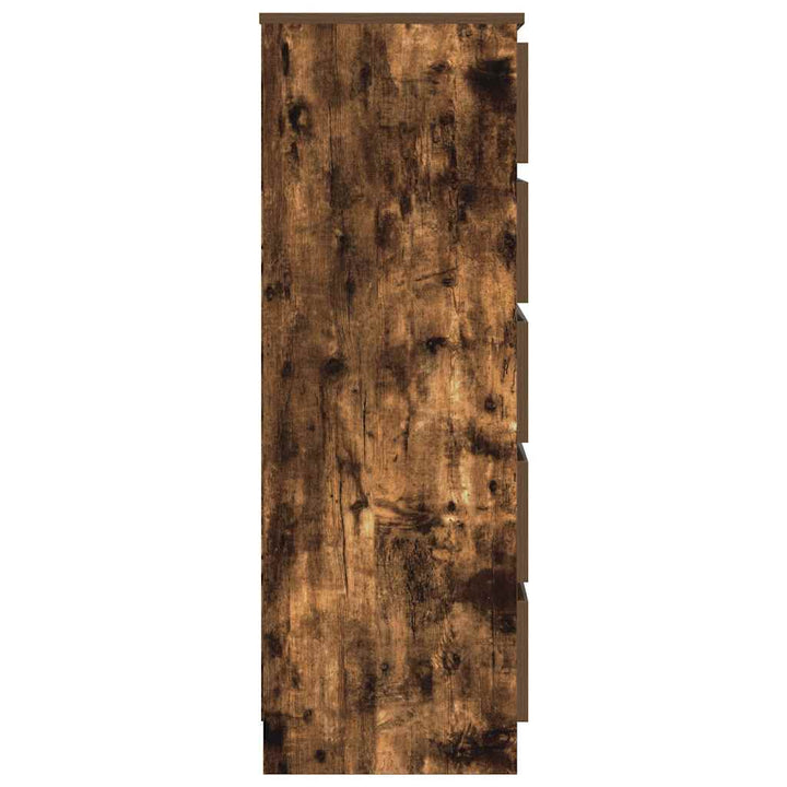Dulap Cu Sertar, Stejar Fumuriu, 60X36X103 Cm, Lemn Prelucrat