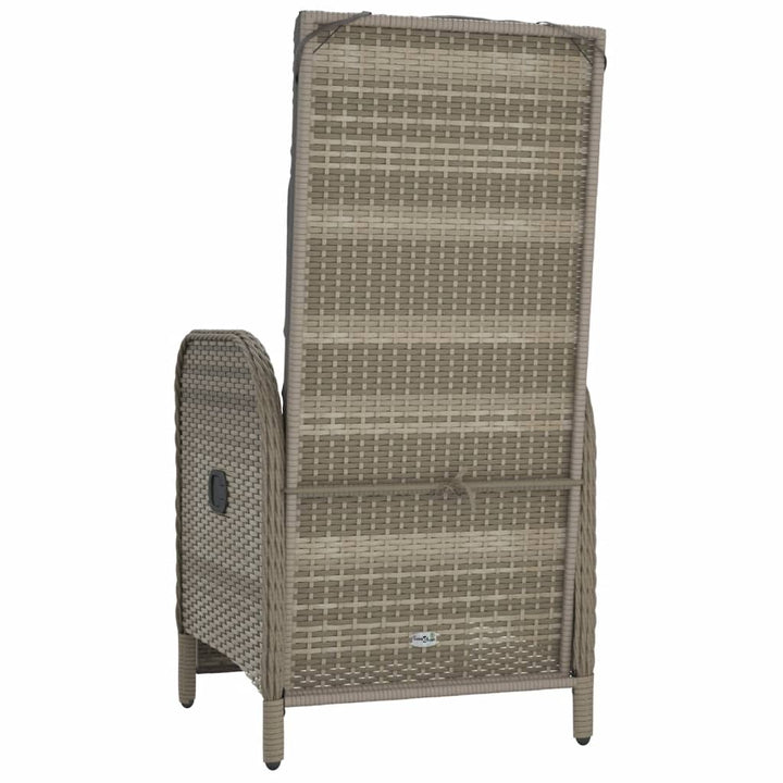Scaune Rabatabile De Exterior, Cu Perne, 2 Buc, , Poliratan