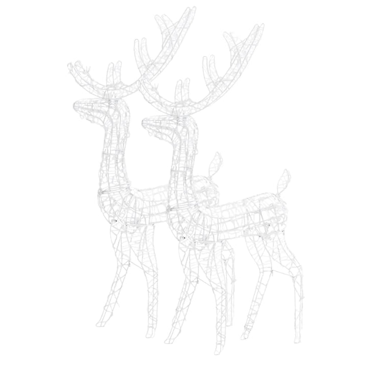 Decorațiuni Reni De Crăciun, 2 Buc., , 120 Cm, Acril Albastru