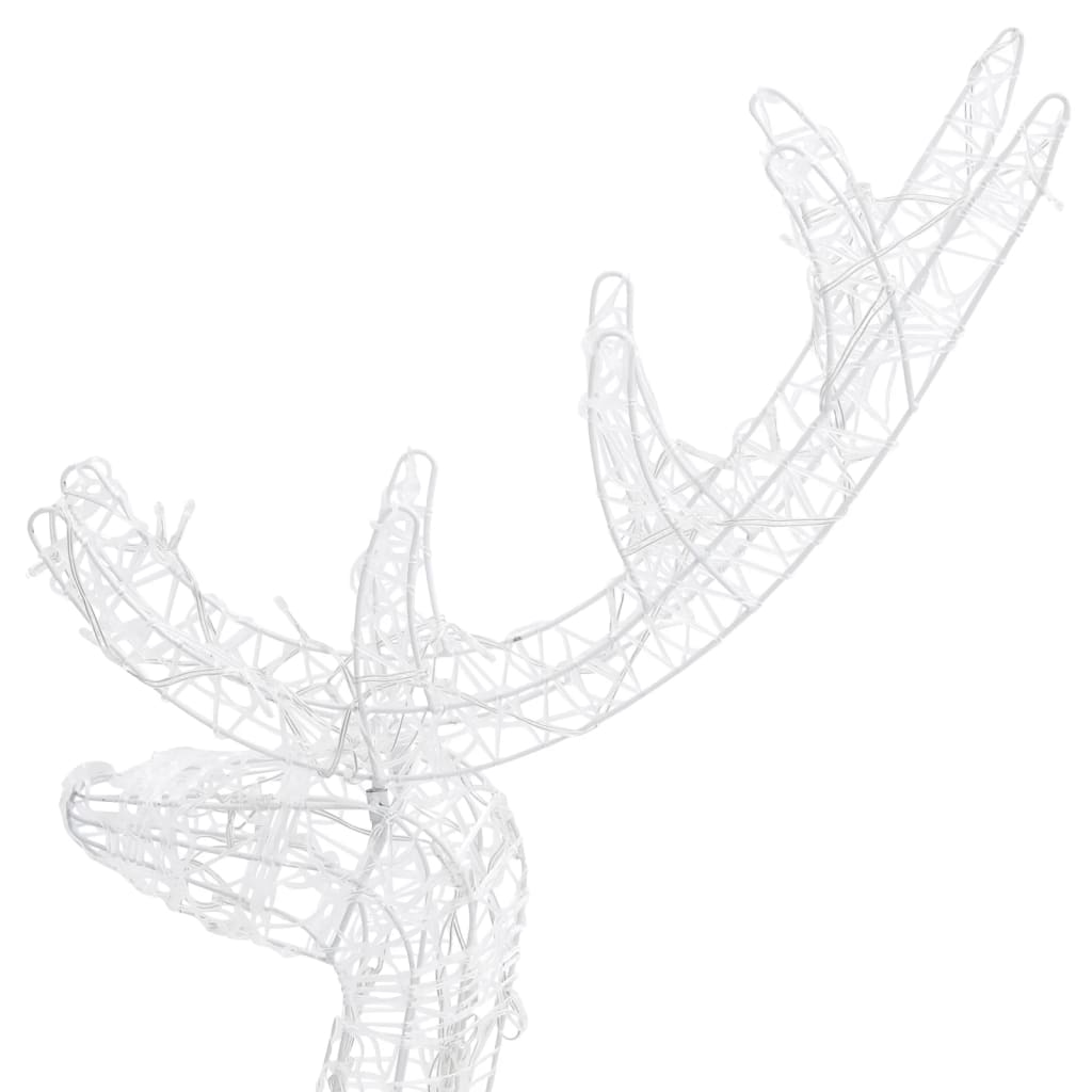 Decorațiuni Reni De Crăciun, 2 Buc., , 120 Cm, Acril Albastru