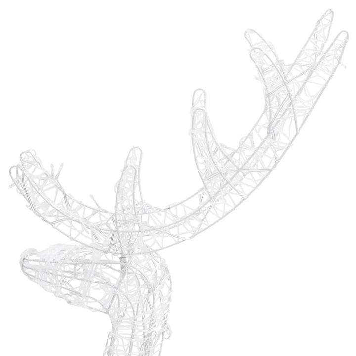 Decorațiuni Reni De Crăciun, 2 Buc., , 120 Cm, Acril Albastru