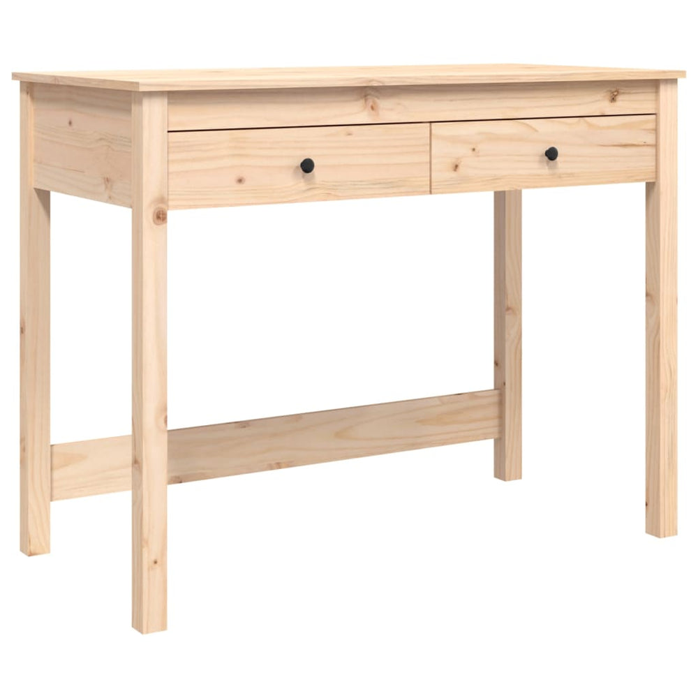 Birou Cu Sertare, 100X50X78 Cm, Lemn Masiv De Pin