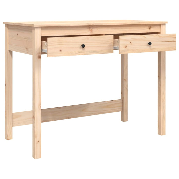 Birou Cu Sertare, 100X50X78 Cm, Lemn Masiv De Pin