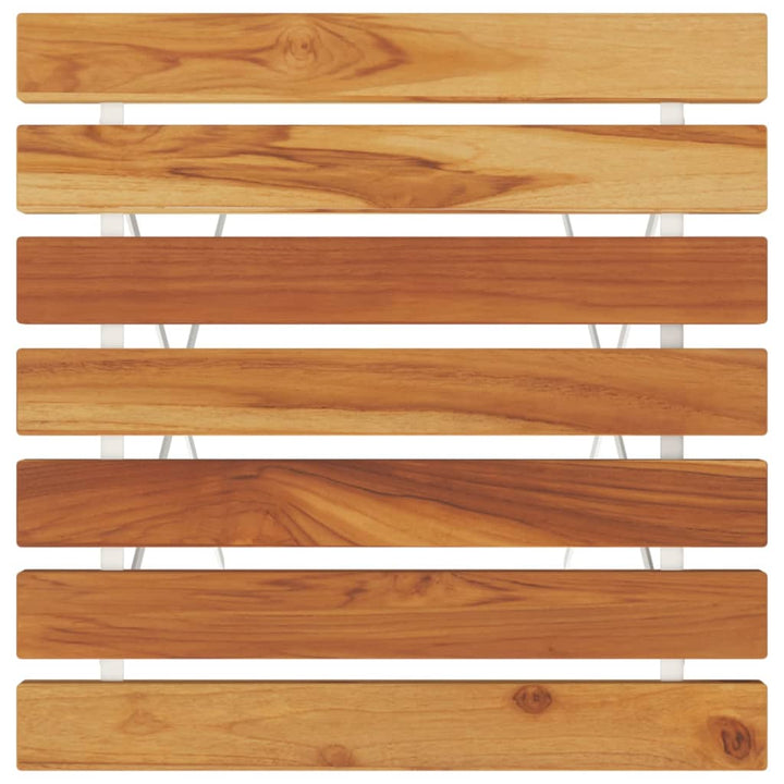 Masă De Bistro Pliabilă 55X54X71 Cm Lemn Masiv De Acacia & Oțel