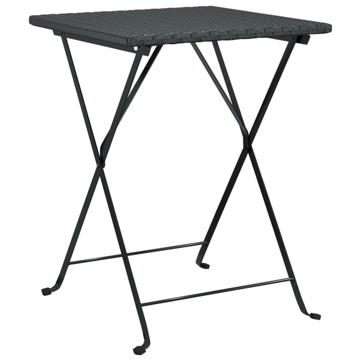 Set Mobilier Bistro Pliabil, 3 Piese, , Poliratan
