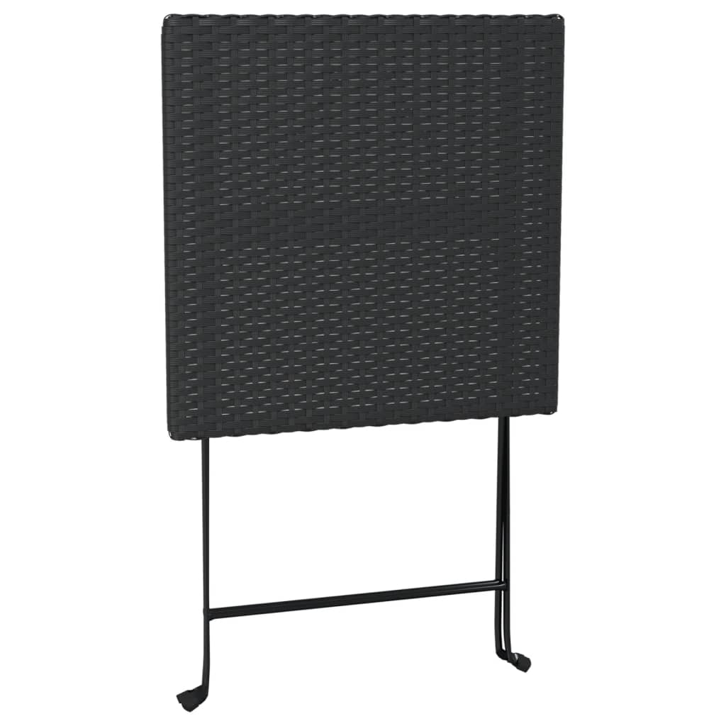 Set Mobilier Bistro Pliabil, 3 Piese, , Poliratan