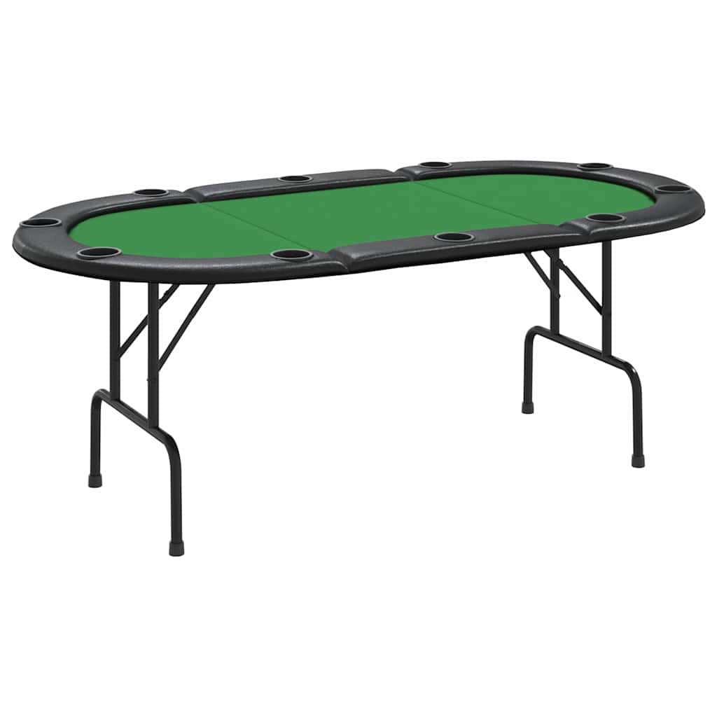 Masă De Poker Pliabilă, 10 Jucători, , 207X106X76 Cm