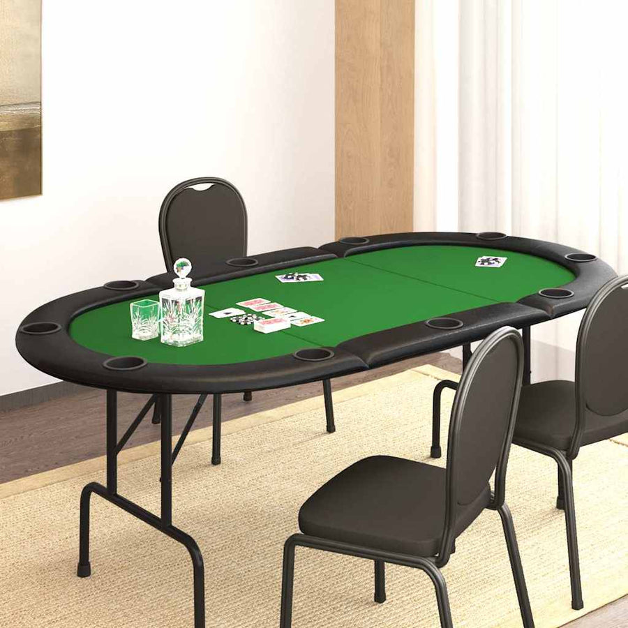 Masă De Poker Pliabilă, 10 Jucători, , 207X106X76 Cm